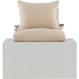 Venture Design Livia sengesæt Hvid/beige 150 x 200 cm