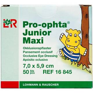 Pro-optha Junior Maxi Skeleplaster 7,0 x 5,9 cm Medicinsk udstyr 50 stk