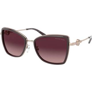 Michael Kors Kvinde MK1067B CORSICA 11088H Solbriller Metal Guld Bordeaux Sommerfugl Normal Skygge