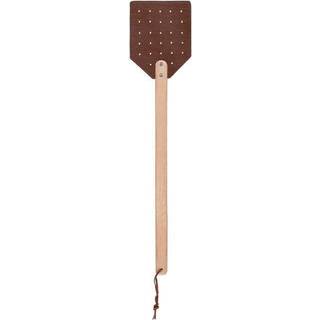 Fluesmækker med læder