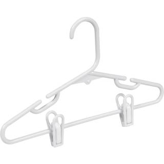 Honning kan lave børnetøjbøjler med klip HNG-09047 White 7 """" X 0,25 """" X 11,75 tommer 18-pack