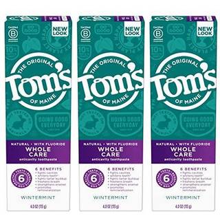 Tom's of Maine hele pleje naturlig tandpasta med fluor Wintermint 4 oz. 3-pakke (emballage kan variere)