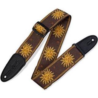 Levy's Sun Motif Guitarremmen Brown