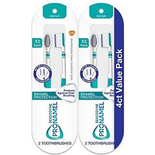 Sensodyne Pronamel Medium tandbørste giver tandemaljebeskyttelse og renser bedre med mindre pres - 4 tælling