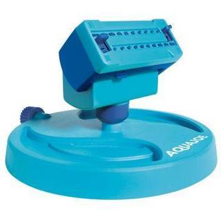 Aqua Joe AJ-OSPR20 Mini Gear-drevet oscillerende sprinkler p? sl?de Base tilpasselig d?kning 4 250 kvadratmeter. Ft. Max Blue