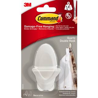 3M Command Dobbeltkrog med Quartzfinish