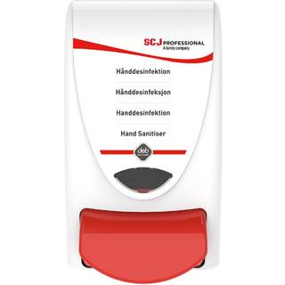 SCJ Dispenser Hånddesinfektion 1000 ml Manuel, Klar med rød knap (SAN1LDS)