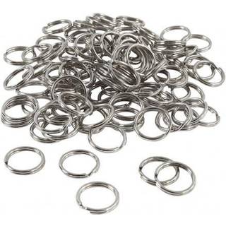 100 stk. Metal Nøgleringe 15 mm - Organiser Dine Nøgler