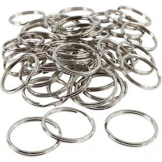 Metal Nøglering 30 mm - 80 stk. i Pakke
