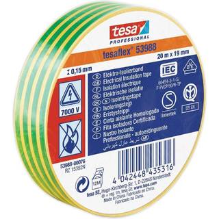 Tesa El-isoleringstape PVC, 53948 Professional grön/gul