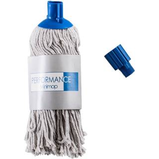 Performance Rundmop med adaptor, Hvid Bomuld/polyester, 20 stk
