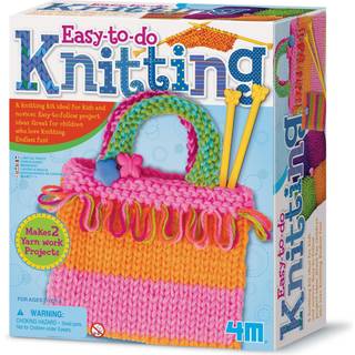4m let at gøre strikkekunstsæt (3593) hvid lyserød