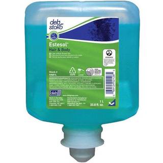 Deb Stoko, Estesol Hair & Body badesæbe m. renseffekt, m. parfume og farve, refill, 1 L
