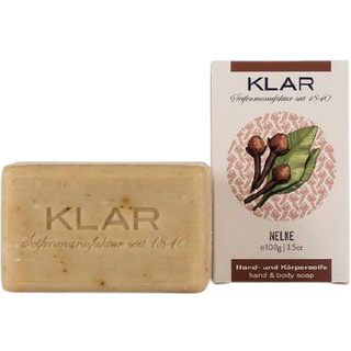 KLAR Seife Nelke Nelkenseife (palmölfrei) Hand- und Körperseife 100g