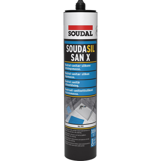 Soudasil SanX sanitetssilicone 300ml hvid