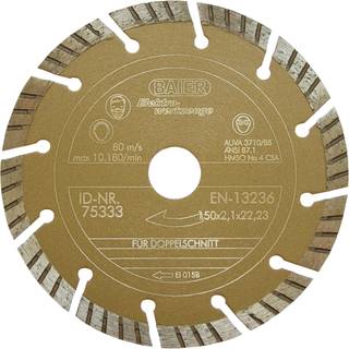 Baier diamantskæreskive arm. beton 'guld' 150mm
