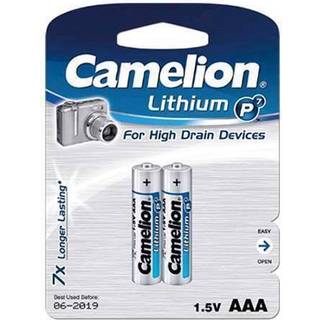 Camelion AAA (LR03), batteri, litium, 2-pack