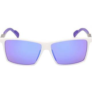 Adidas Sport Unisex SP0058 24Z Solbriller Hvid Violet Rund Spejlet Skygge