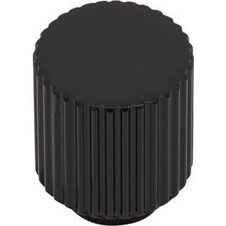 Beslag Design Helix Stripe Knop Matsort - Knopper og dørhåndtag Aluminium Mat Sort - 309201-11