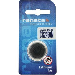 CR2450N-batteri / knapcellebatteri Renata, 3 V, lithium (CR), 1 styk