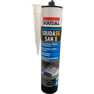 Soudasil SanX sanitetssilicone 300ml grå