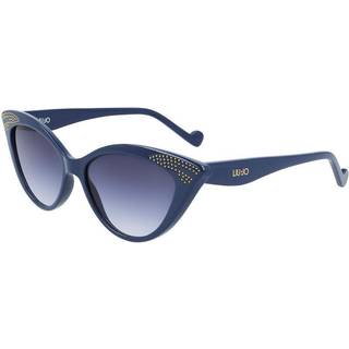 Liu Jo Kvinde LJ743S 424 Solbriller Acetat Blå Blå Cat Eye Skygge