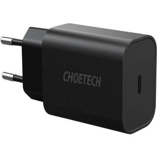 Choetech USB-C PD Vægoplader, 25W, Sort