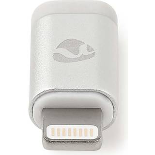 Nedis Lightning Adapter | Apple Lightning 8-pin | USB Micro-B Hun | Guldplateret | Runde | Aluminium