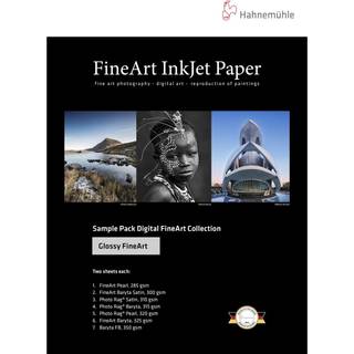 Hahnemühle Digital FineArt - paper - glossy - 12 sheet(s) - A4 (pack of 6)