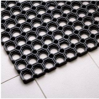Matting Yoga Zon ringgummi skrabemåtte 80x120cm sort