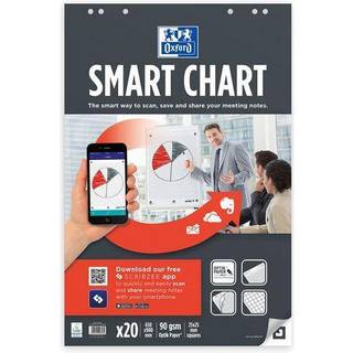 Oxford SmartChart Flipoverpapir 65x98cm kvardreret