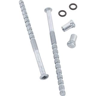 ASSA 356657110011 Håndtag skrue M5, pakke med 2 Blank krom