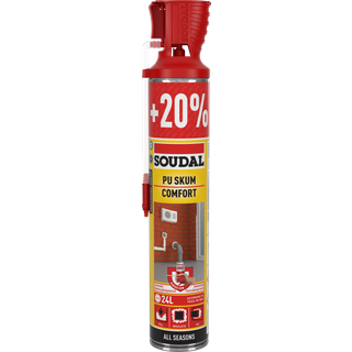 Soudafoam Comfort Helårsskum Genius +20% Champagne    720ml ✓ På lager - klar til levering og afhentning