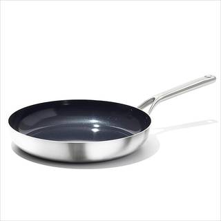 Oxo Mira 12 Frying Pan Skillet Tri-Ply Rustfrit stål Ikke-giftig PFAS-fri keramisk nonstick-induktion Egnet multi klædt opvaskemaskine & ovn Sikk