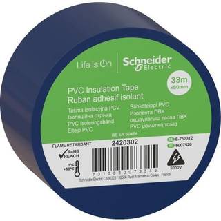 Schneider Diy pvc ins. tape 50x33m blue