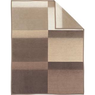 Ibena Jacquard blanket Granada brown/nature 150x200cm