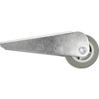 Møbelhjul fast m/plade grå 40 mm