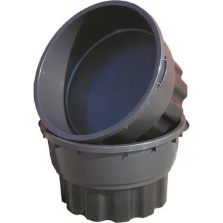 Ergobalje 50l sort 20 cm hævet bund