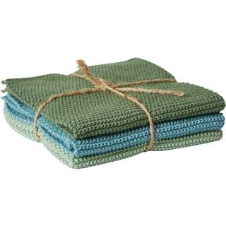 Dacore Karklud Strik 25x25 cm 3 Stk. - Grøn/Blå