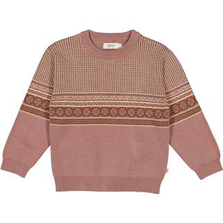 Wheat Pullover Elias Powder Brown Jacquard