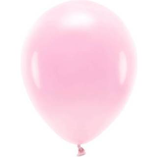 100 stk. Økologiske balloner lyserød 12" - Biologisk nedbrydelig festdekoration