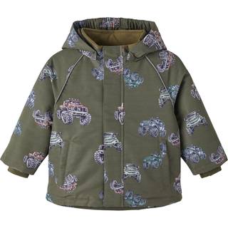 Name It Vinterjakke Olive Night Biler