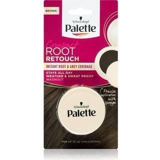 Schwarzkopf Palette Compact Root Retouch Hår concealer til vækst og grå hår med puddereffekt Skygge Brown 3 g - 3 g