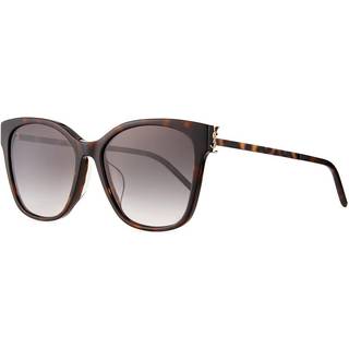 Saint Laurent SL M48S/K Asian Fit 004 56 Solbriller Mænd Tortoiseshell - Dark Tortoise - 56mm