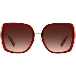 Kate Spade Kimber/G/S Asian Fit C9A/3X 56 Solbriller Kvinder Rød - Transparent Red - 56mm