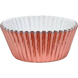 Metallic Rose Gold Muffinsforme, Metalfolie - 30 stk, PME