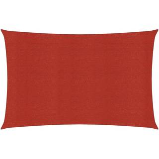 solsejl 2,5x4,5 m 160 g/m² HDPE rød