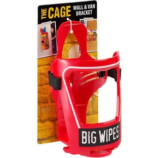 BIG WIPES Plastholder bil/væg rød