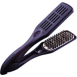 Denman D79 Thermoceramic Hair Strigning Brush - Med Boar Bristles - For Wide Wavy Curly Coily Hair - Sort
