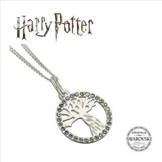 HARRY POTTER - Whomping Willow - Crystals Sterling Silver Necklace